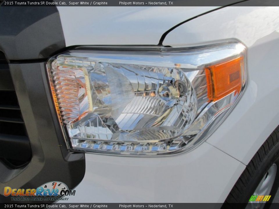 2015 Toyota Tundra SR Double Cab Super White / Graphite Photo #9