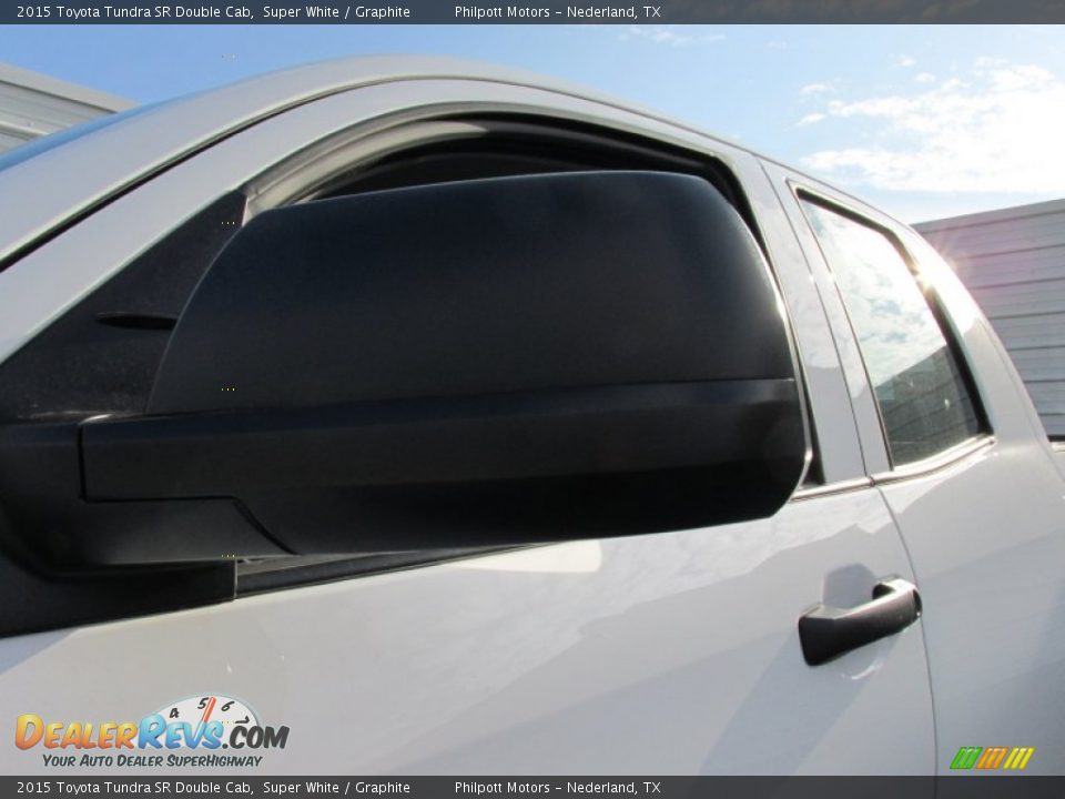 2015 Toyota Tundra SR Double Cab Super White / Graphite Photo #12