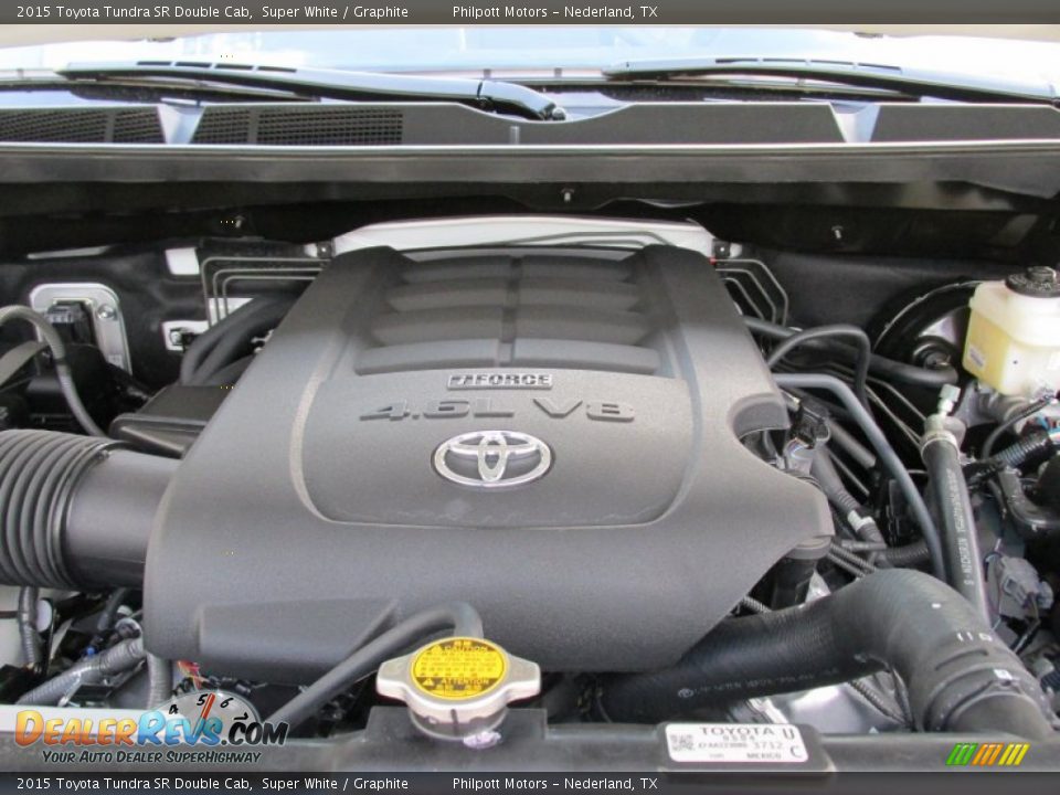 2015 Toyota Tundra SR Double Cab Super White / Graphite Photo #14