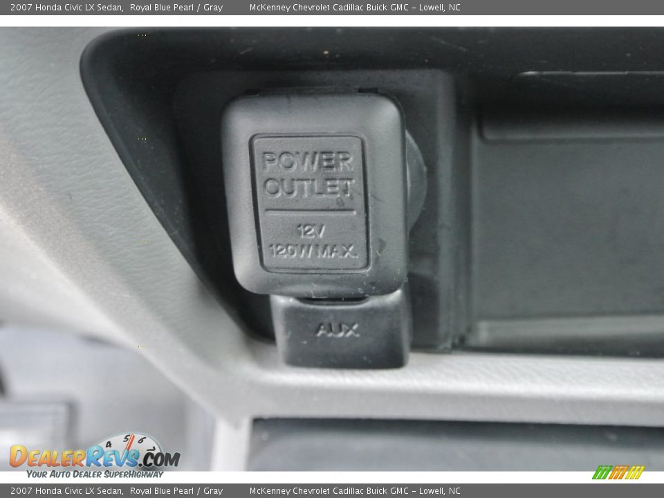 2007 Honda Civic LX Sedan Royal Blue Pearl / Gray Photo #4