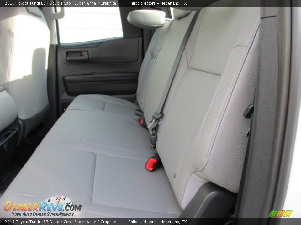 2015 Toyota Tundra SR Double Cab Super White / Graphite Photo #17