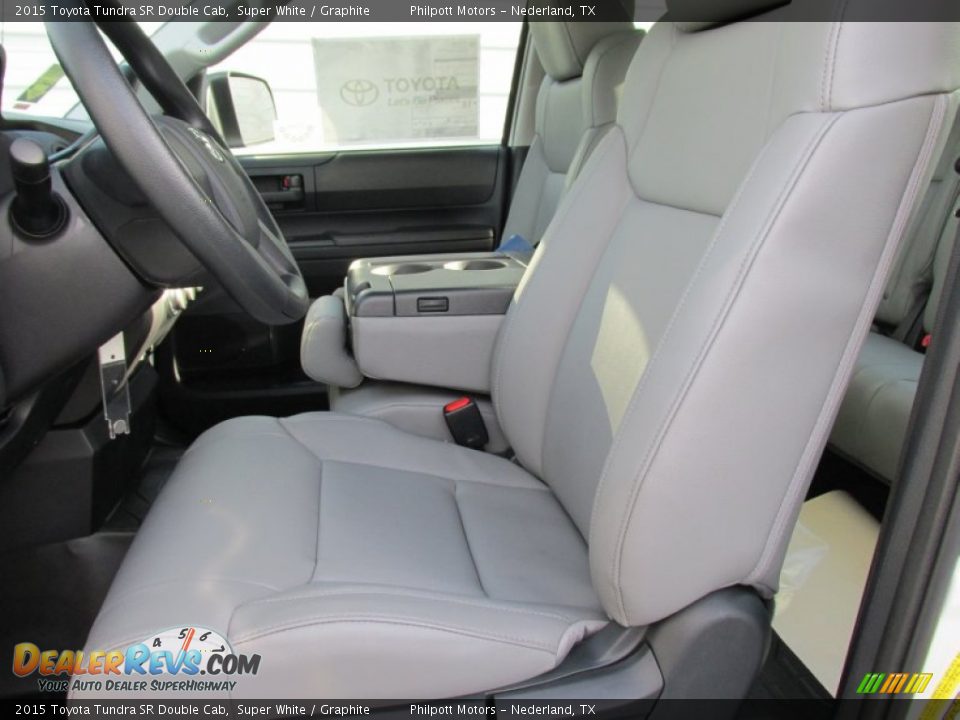 2015 Toyota Tundra SR Double Cab Super White / Graphite Photo #20