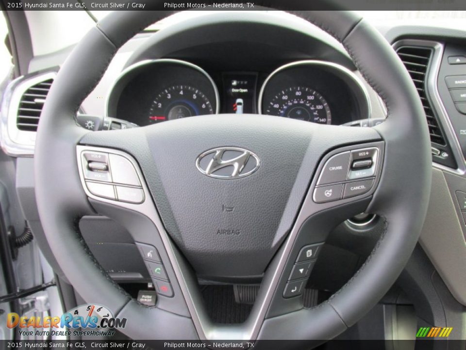 2015 Hyundai Santa Fe GLS Steering Wheel Photo #35