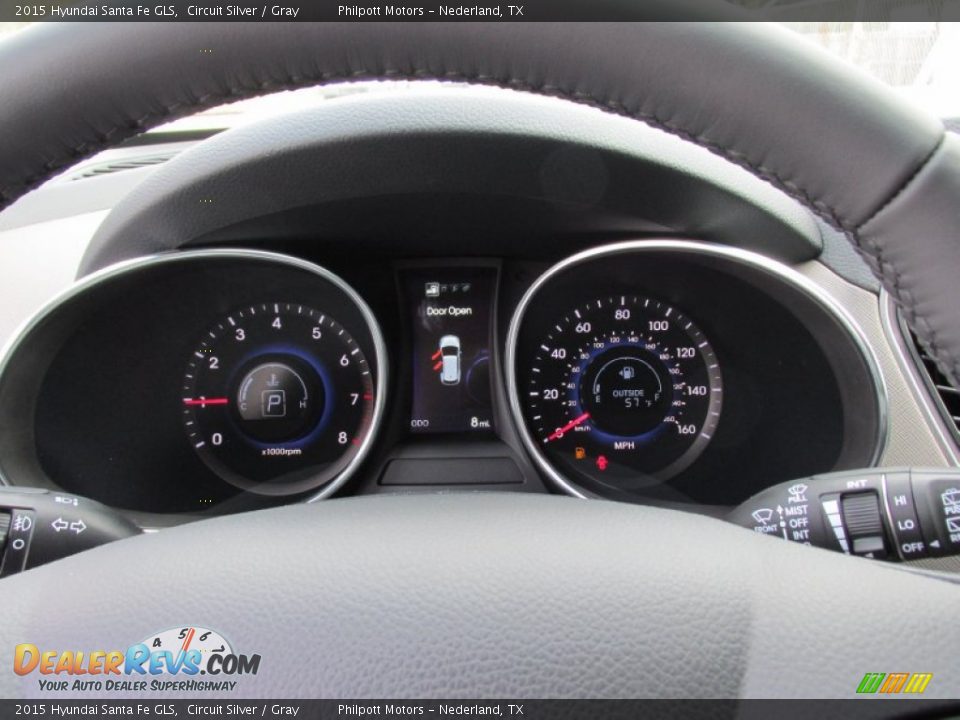 2015 Hyundai Santa Fe GLS Circuit Silver / Gray Photo #36