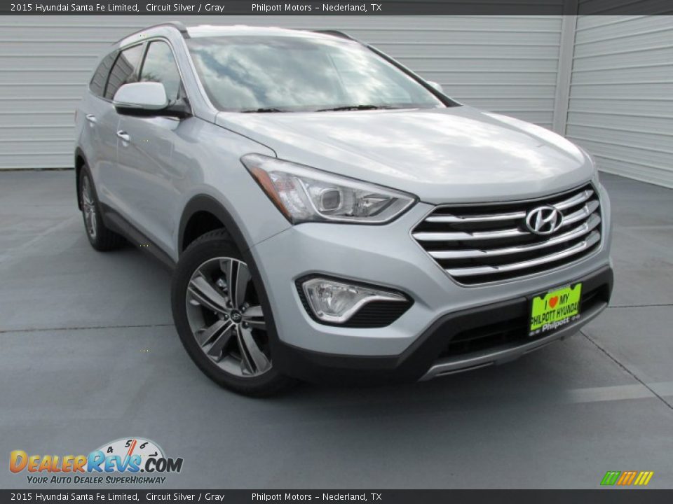 2015 Hyundai Santa Fe Limited Circuit Silver / Gray Photo #2