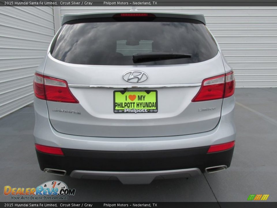 2015 Hyundai Santa Fe Limited Circuit Silver / Gray Photo #5