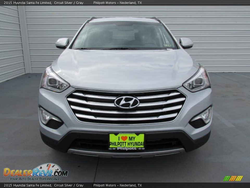 2015 Hyundai Santa Fe Limited Circuit Silver / Gray Photo #8