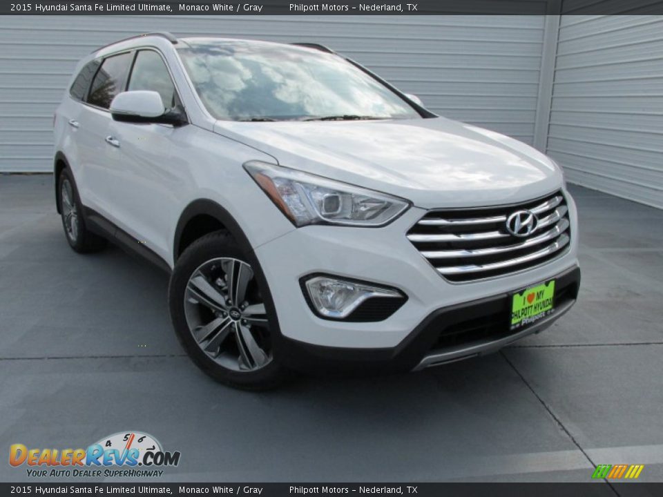 2015 Hyundai Santa Fe Limited Ultimate Monaco White / Gray Photo #1