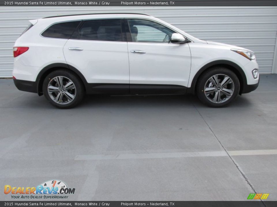 2015 Hyundai Santa Fe Limited Ultimate Monaco White / Gray Photo #3