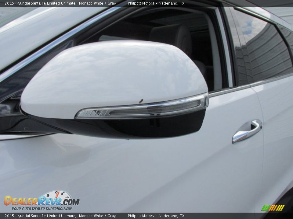 2015 Hyundai Santa Fe Limited Ultimate Monaco White / Gray Photo #12