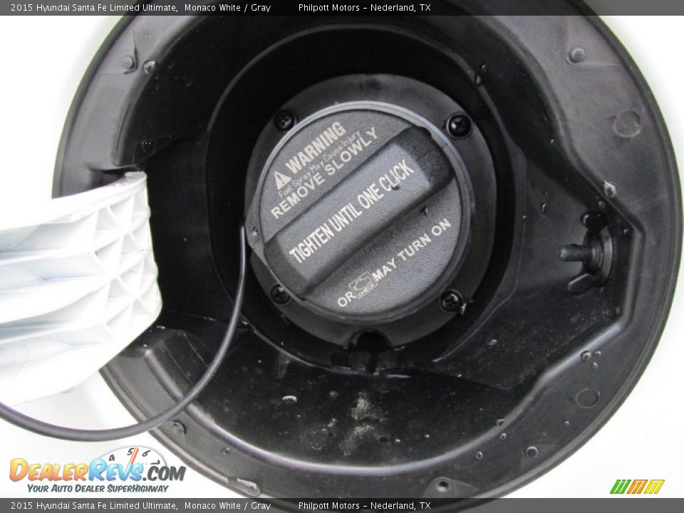 2015 Hyundai Santa Fe Limited Ultimate Monaco White / Gray Photo #13