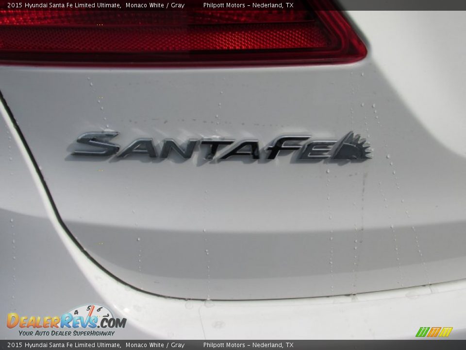 2015 Hyundai Santa Fe Limited Ultimate Monaco White / Gray Photo #14