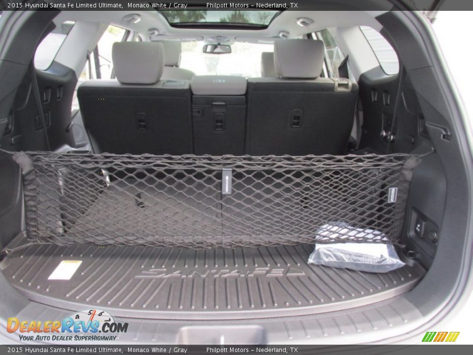 2015 Hyundai Santa Fe Limited Ultimate Monaco White / Gray Photo #18