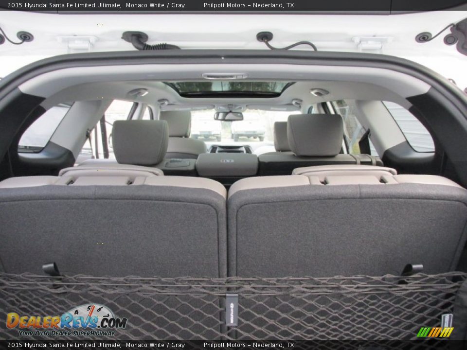 2015 Hyundai Santa Fe Limited Ultimate Monaco White / Gray Photo #19