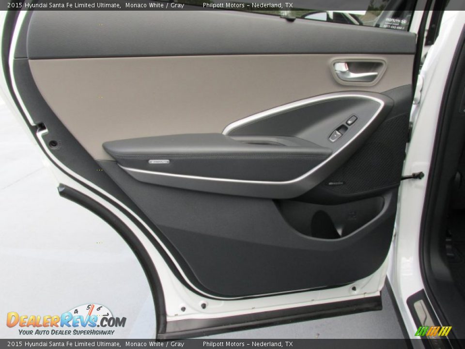 2015 Hyundai Santa Fe Limited Ultimate Monaco White / Gray Photo #22