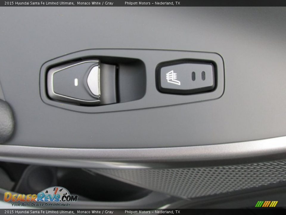 2015 Hyundai Santa Fe Limited Ultimate Monaco White / Gray Photo #23