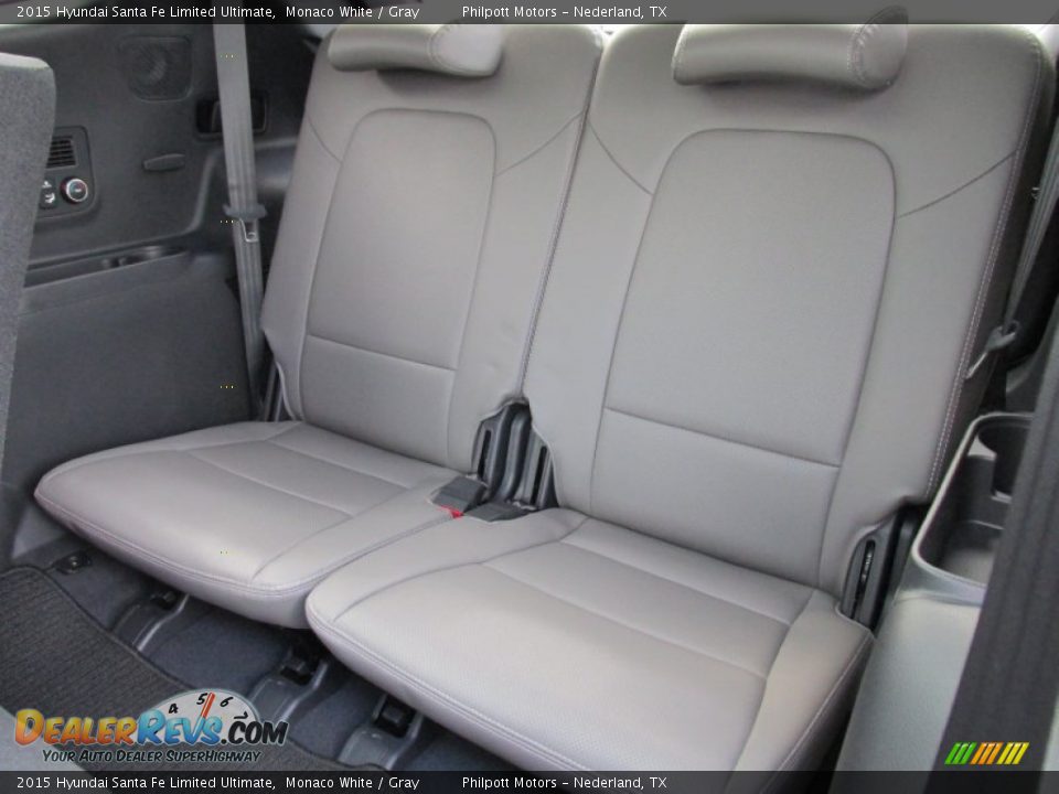 2015 Hyundai Santa Fe Limited Ultimate Monaco White / Gray Photo #24