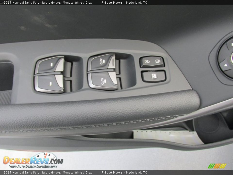 2015 Hyundai Santa Fe Limited Ultimate Monaco White / Gray Photo #26