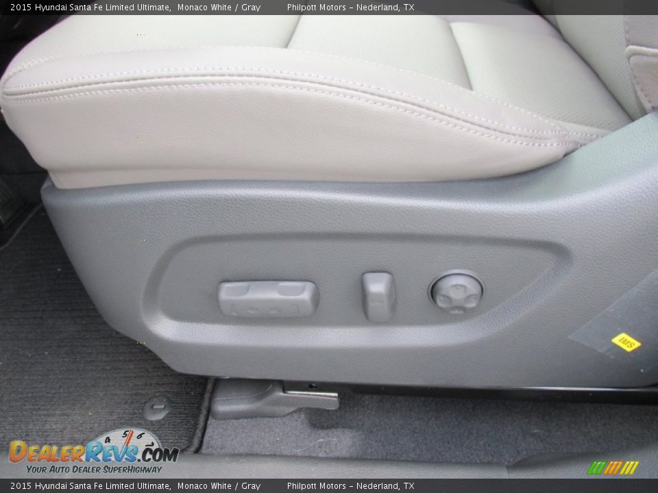 2015 Hyundai Santa Fe Limited Ultimate Monaco White / Gray Photo #28