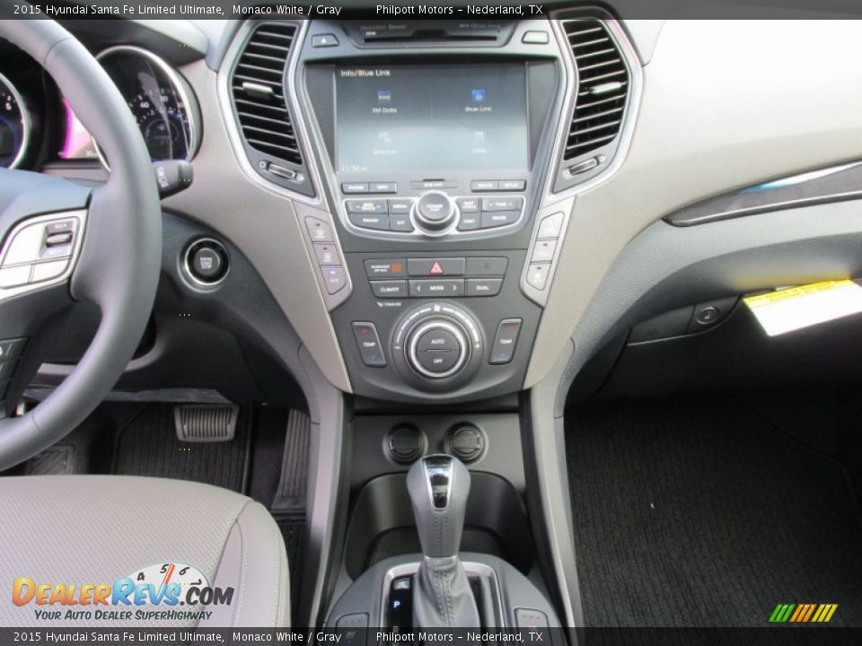 2015 Hyundai Santa Fe Limited Ultimate Monaco White / Gray Photo #30