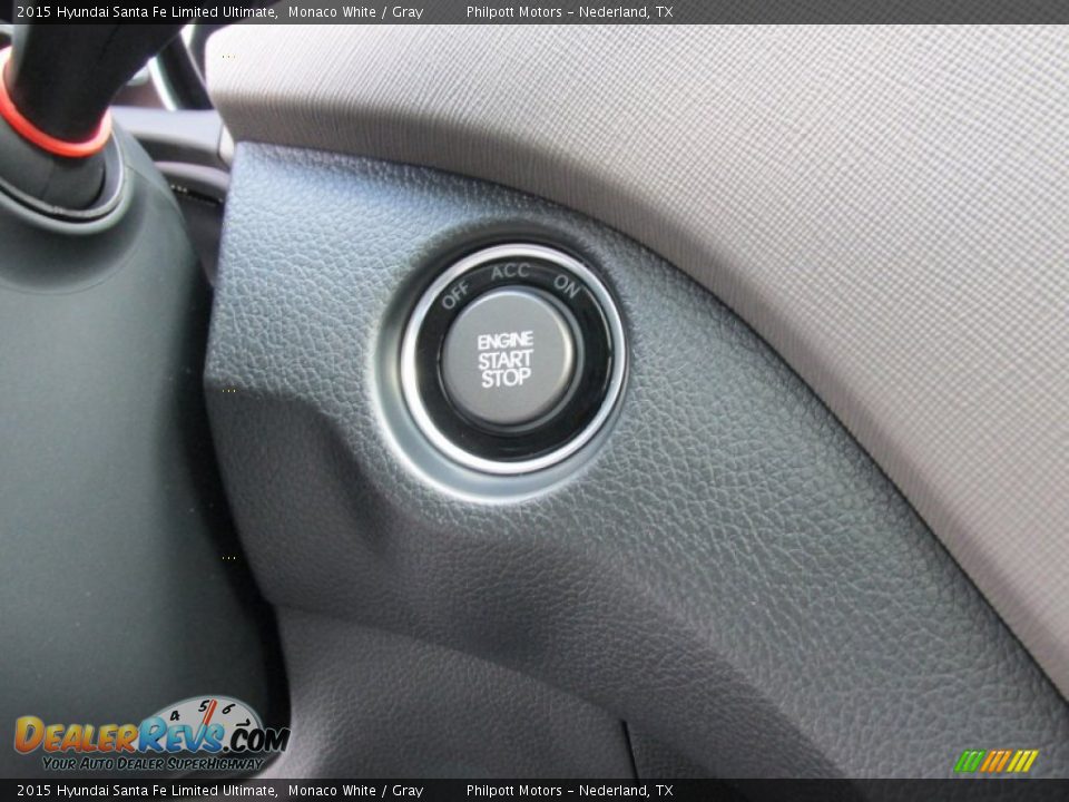 2015 Hyundai Santa Fe Limited Ultimate Monaco White / Gray Photo #35