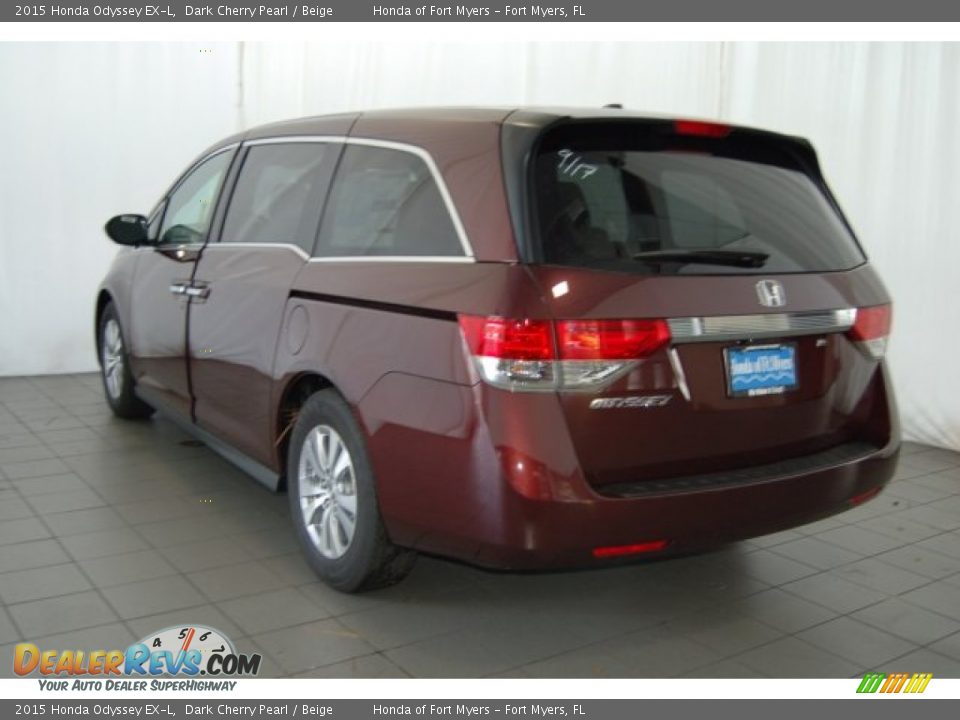 2015 Honda Odyssey EX-L Dark Cherry Pearl / Beige Photo #7