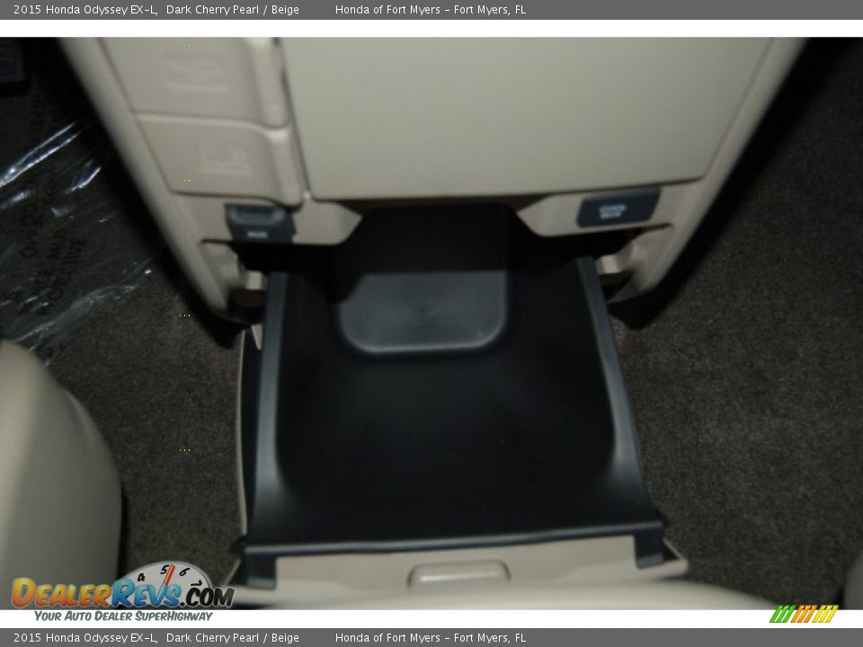 2015 Honda Odyssey EX-L Dark Cherry Pearl / Beige Photo #15