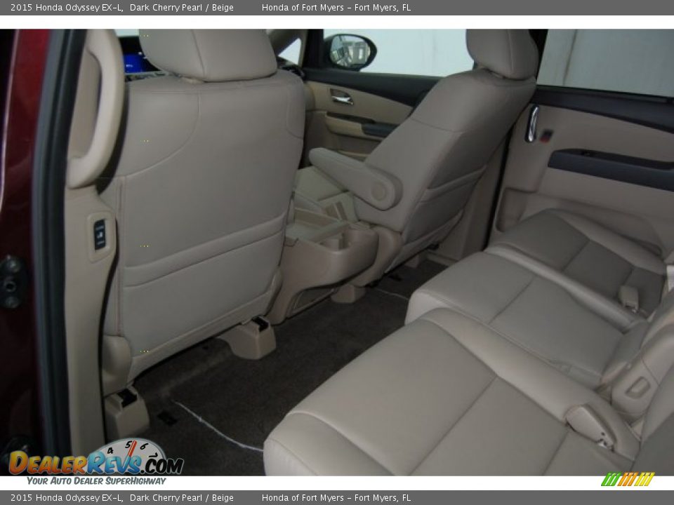 2015 Honda Odyssey EX-L Dark Cherry Pearl / Beige Photo #22