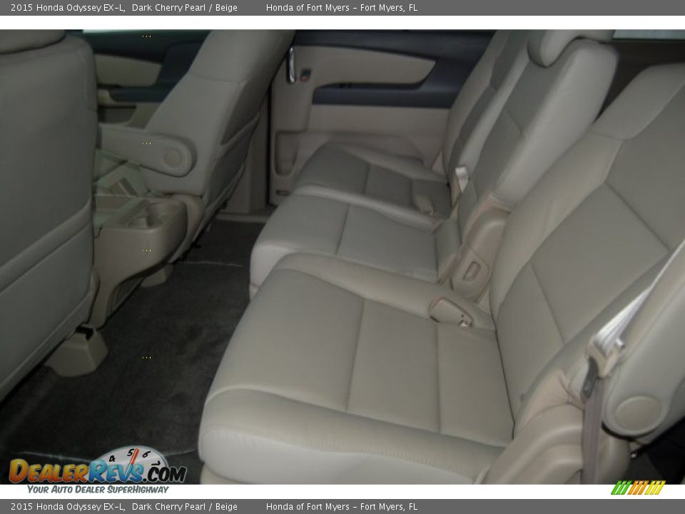 2015 Honda Odyssey EX-L Dark Cherry Pearl / Beige Photo #23