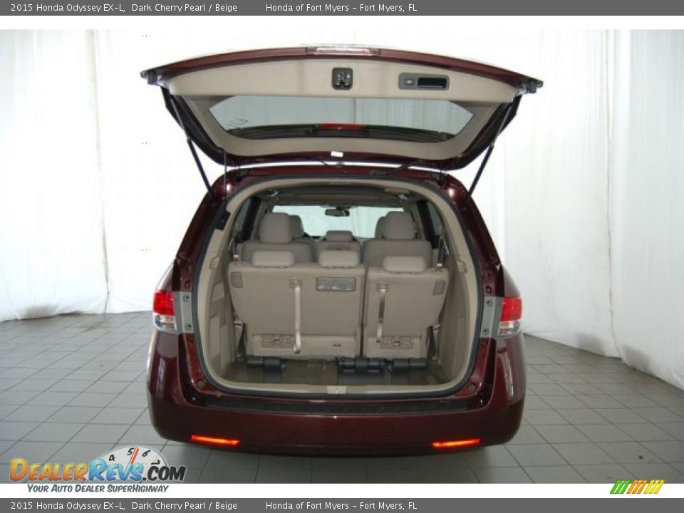 2015 Honda Odyssey EX-L Dark Cherry Pearl / Beige Photo #24