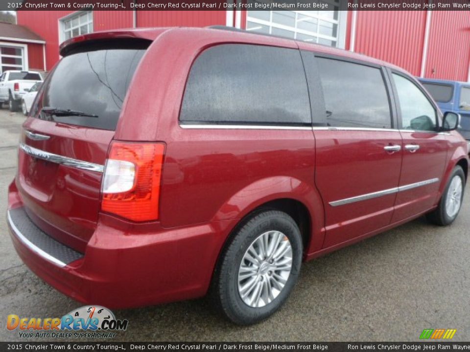 2015 Chrysler Town & Country Touring-L Deep Cherry Red Crystal Pearl / Dark Frost Beige/Medium Frost Beige Photo #5