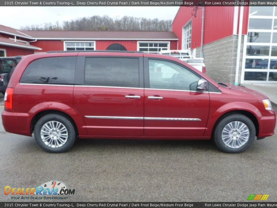 2015 Chrysler Town & Country Touring-L Deep Cherry Red Crystal Pearl / Dark Frost Beige/Medium Frost Beige Photo #6