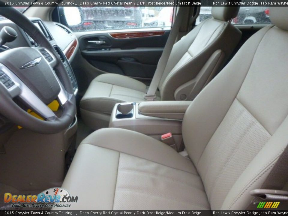 2015 Chrysler Town & Country Touring-L Deep Cherry Red Crystal Pearl / Dark Frost Beige/Medium Frost Beige Photo #10