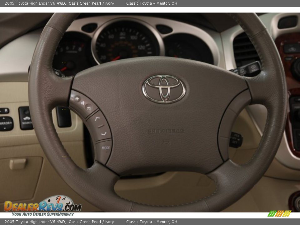 2005 Toyota Highlander V6 4WD Steering Wheel Photo #8