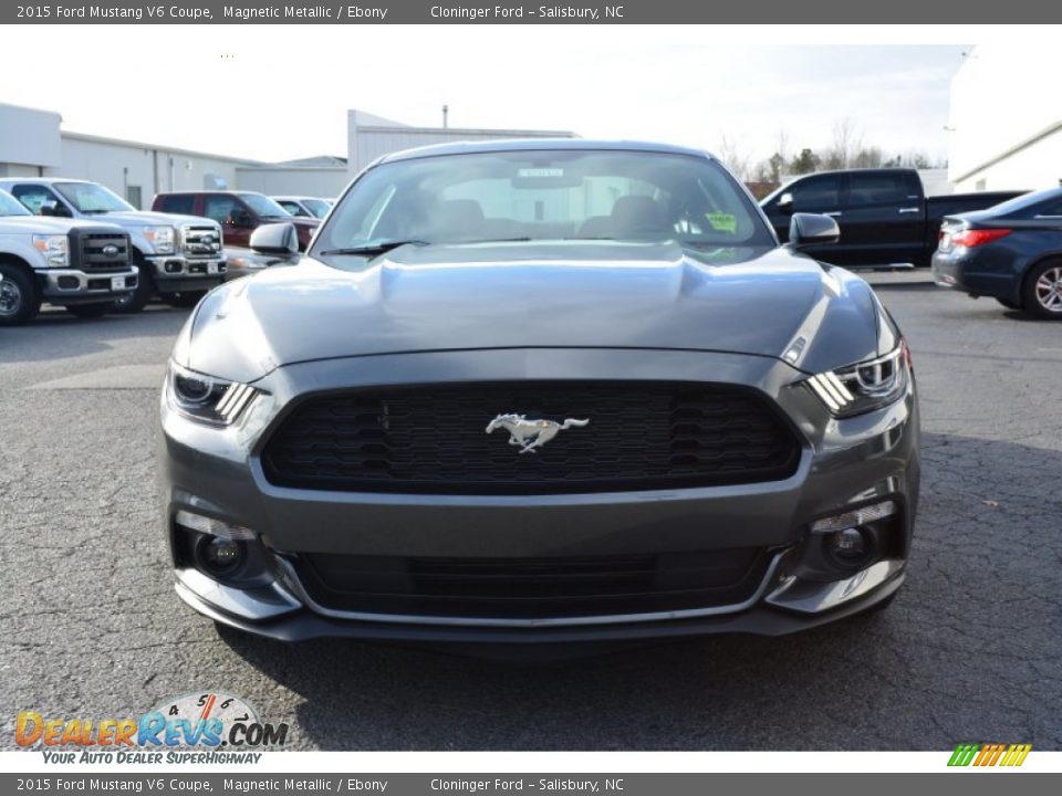2015 Ford Mustang V6 Coupe Magnetic Metallic / Ebony Photo #4