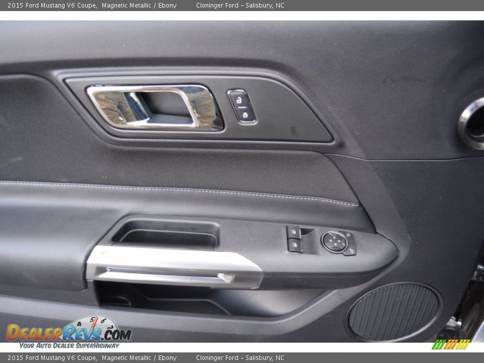 2015 Ford Mustang V6 Coupe Magnetic Metallic / Ebony Photo #5