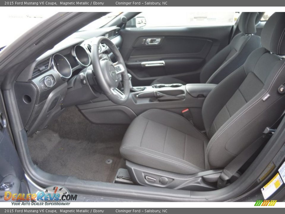 2015 Ford Mustang V6 Coupe Magnetic Metallic / Ebony Photo #6