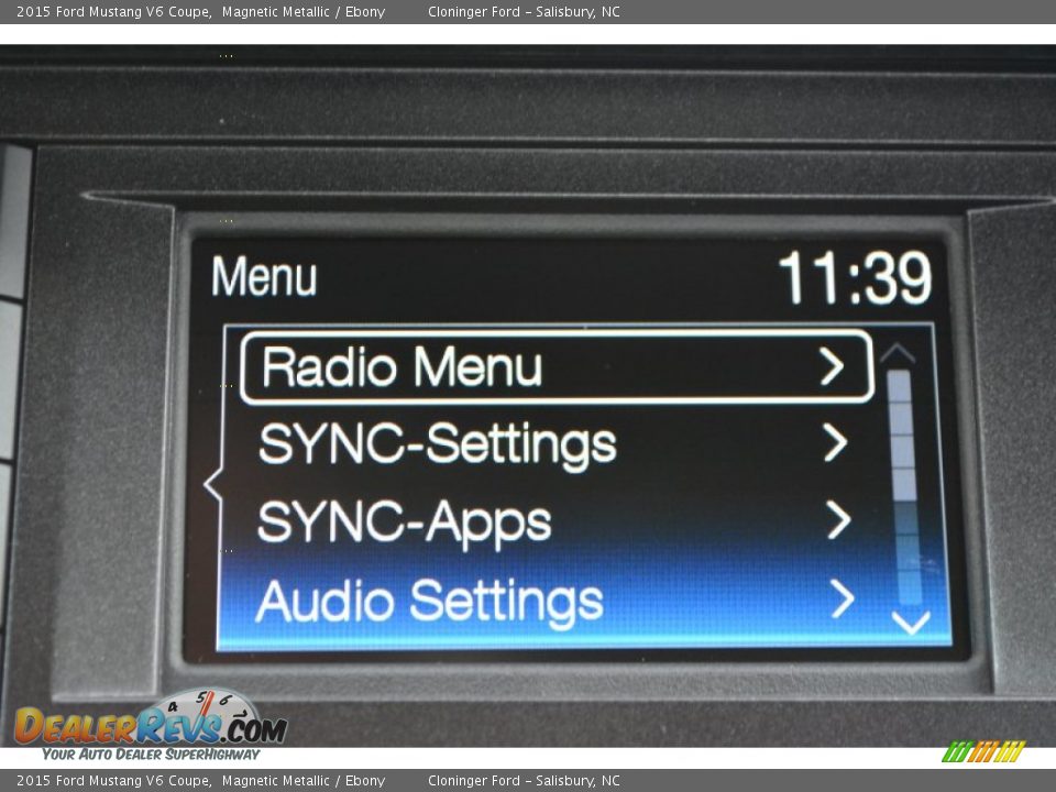 2015 Ford Mustang V6 Coupe Magnetic Metallic / Ebony Photo #12