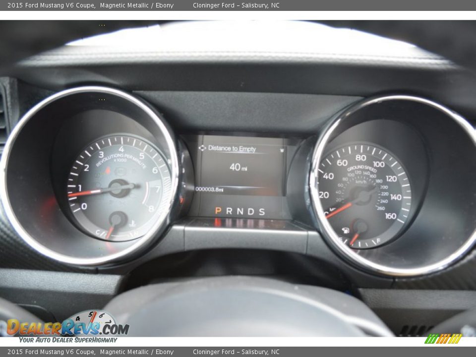 2015 Ford Mustang V6 Coupe Magnetic Metallic / Ebony Photo #17