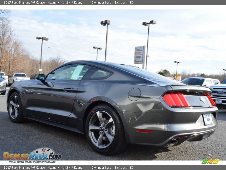 2015 Ford Mustang V6 Coupe Magnetic Metallic / Ebony Photo #20