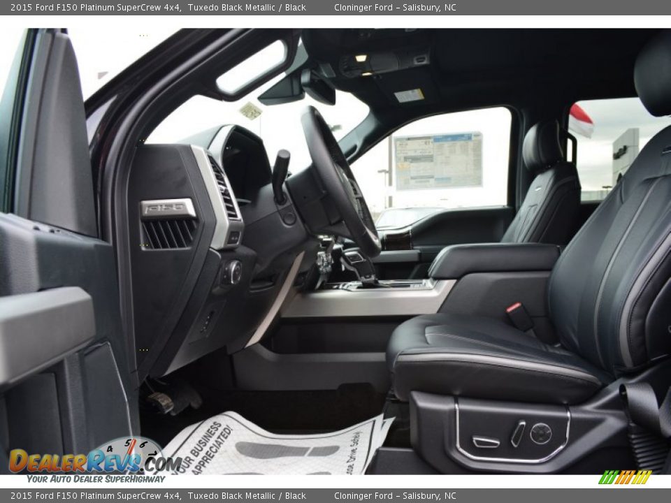 Front Seat of 2015 Ford F150 Platinum SuperCrew 4x4 Photo #6