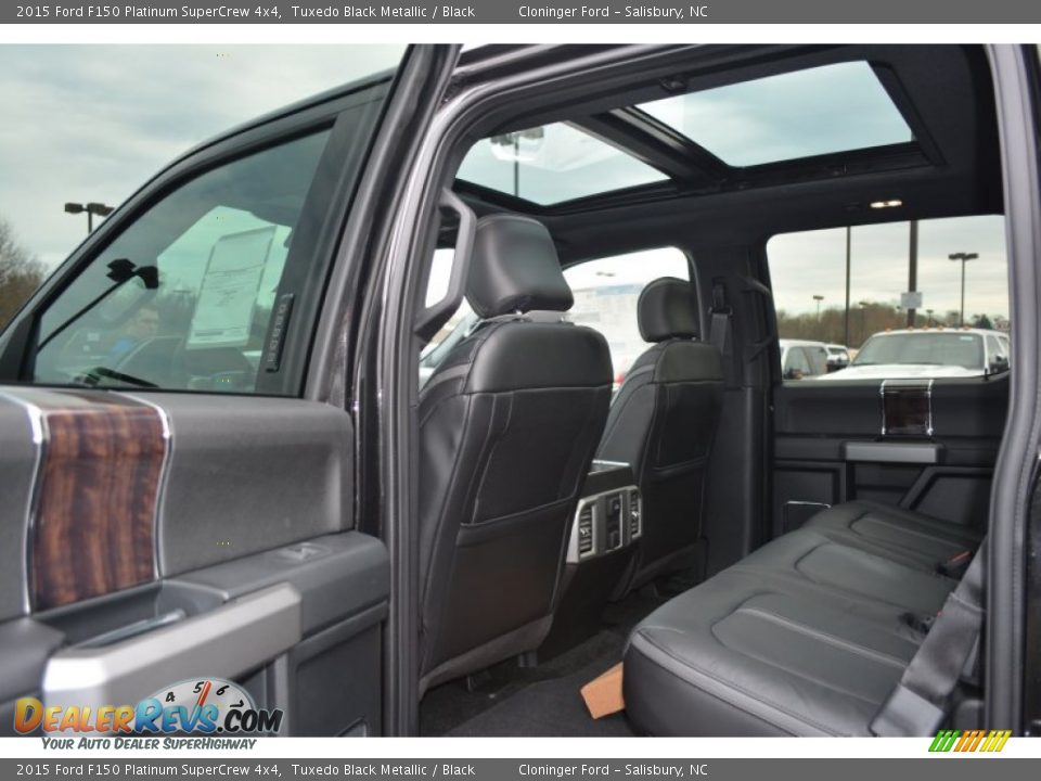 Rear Seat of 2015 Ford F150 Platinum SuperCrew 4x4 Photo #10