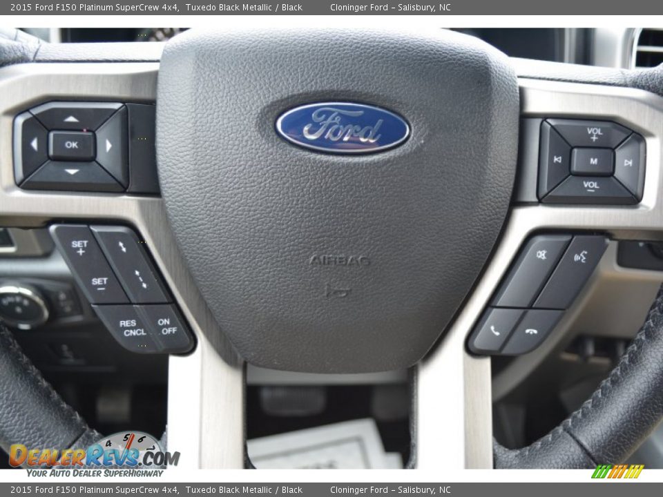 2015 Ford F150 Platinum SuperCrew 4x4 Steering Wheel Photo #32