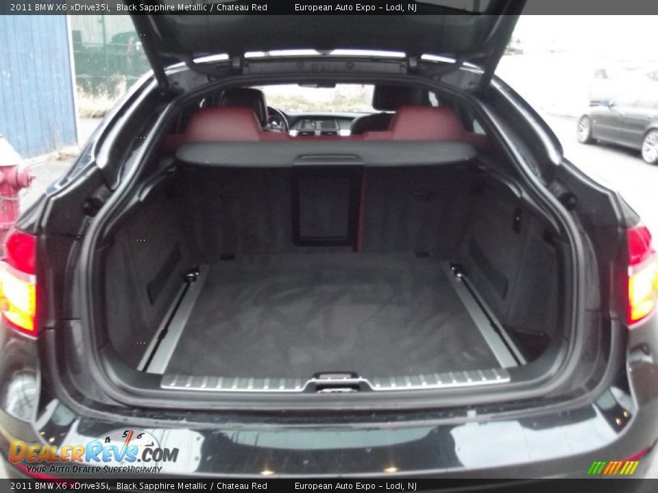 2011 BMW X6 xDrive35i Black Sapphire Metallic / Chateau Red Photo #8