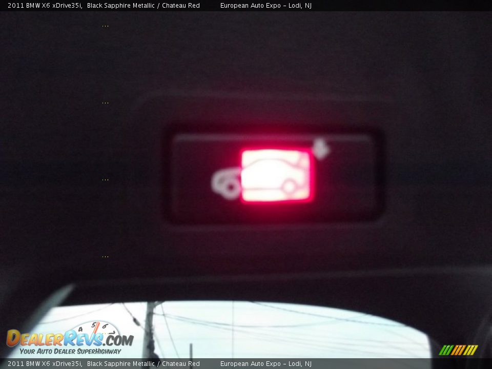 2011 BMW X6 xDrive35i Black Sapphire Metallic / Chateau Red Photo #9
