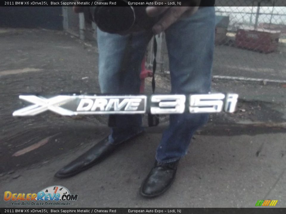 2011 BMW X6 xDrive35i Black Sapphire Metallic / Chateau Red Photo #11