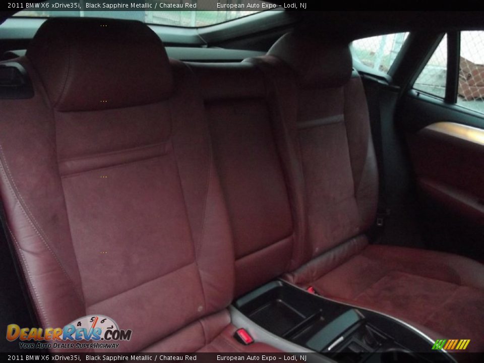 Rear Seat of 2011 BMW X6 xDrive35i Photo #17