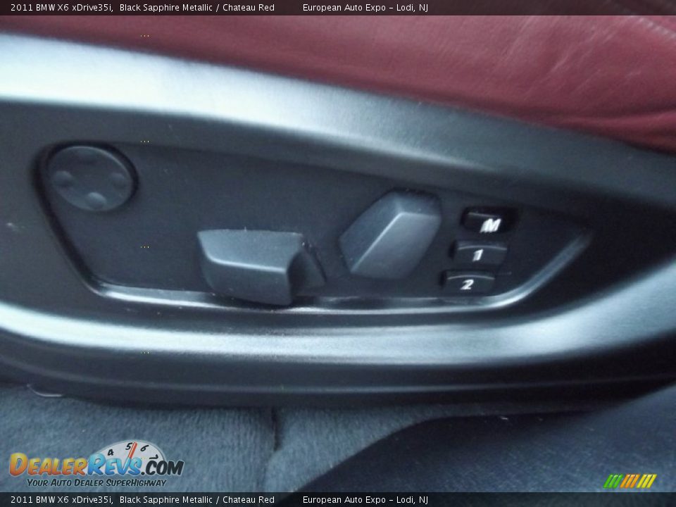 2011 BMW X6 xDrive35i Black Sapphire Metallic / Chateau Red Photo #21