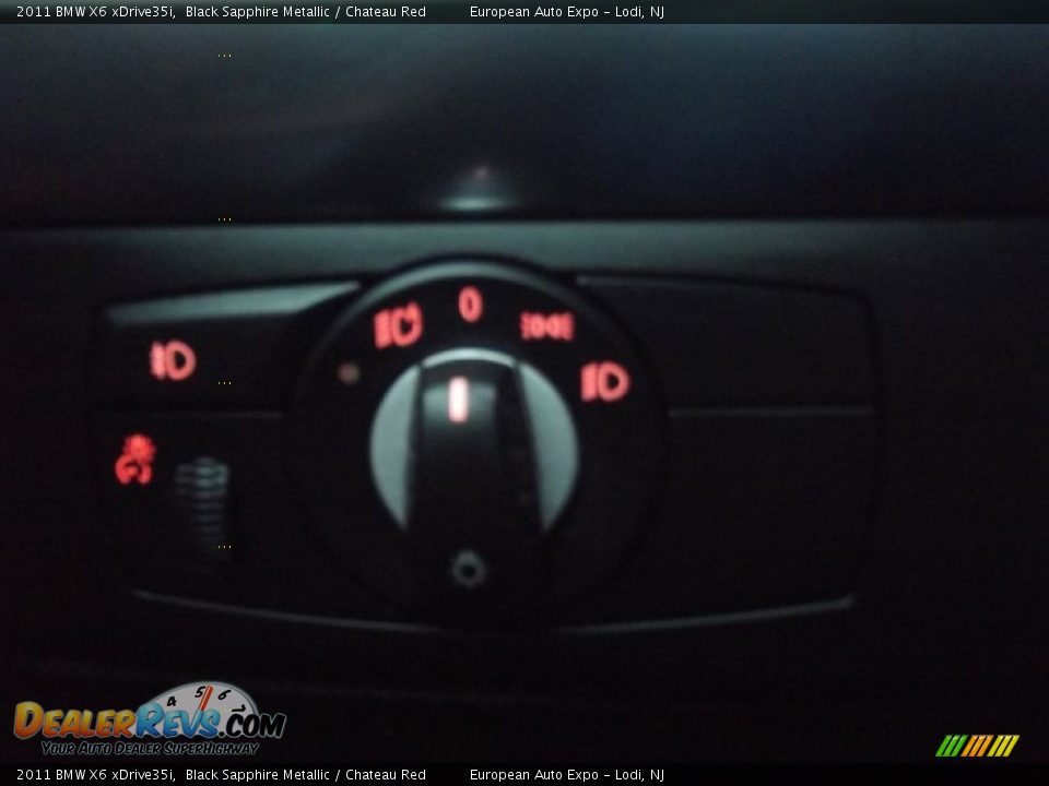 2011 BMW X6 xDrive35i Black Sapphire Metallic / Chateau Red Photo #22