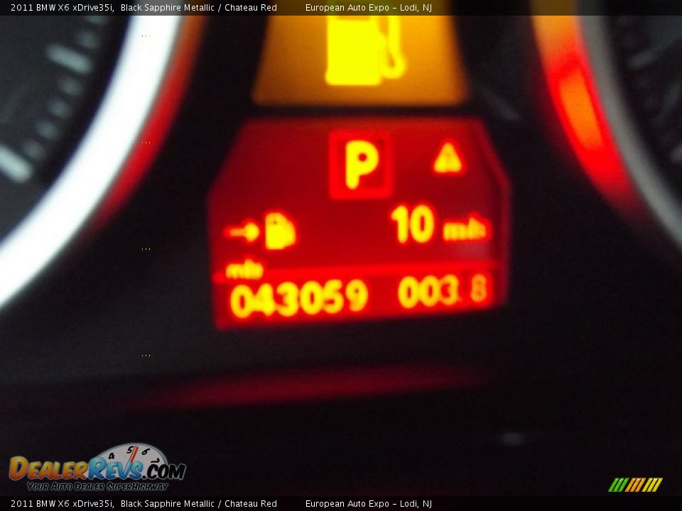 2011 BMW X6 xDrive35i Black Sapphire Metallic / Chateau Red Photo #24